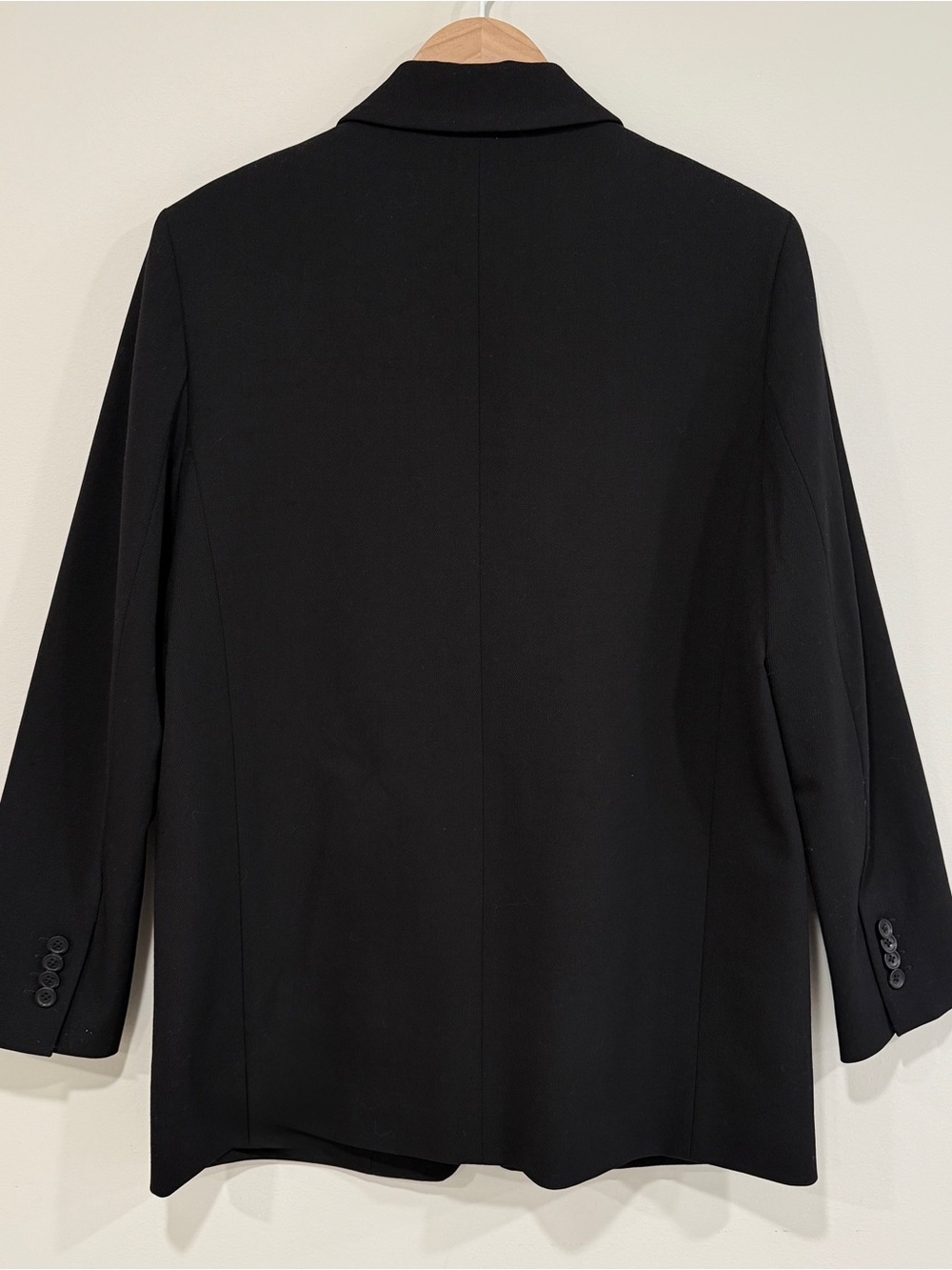 Everlane Black Wool Single-Breasted Blazer - Picture 3 of 3